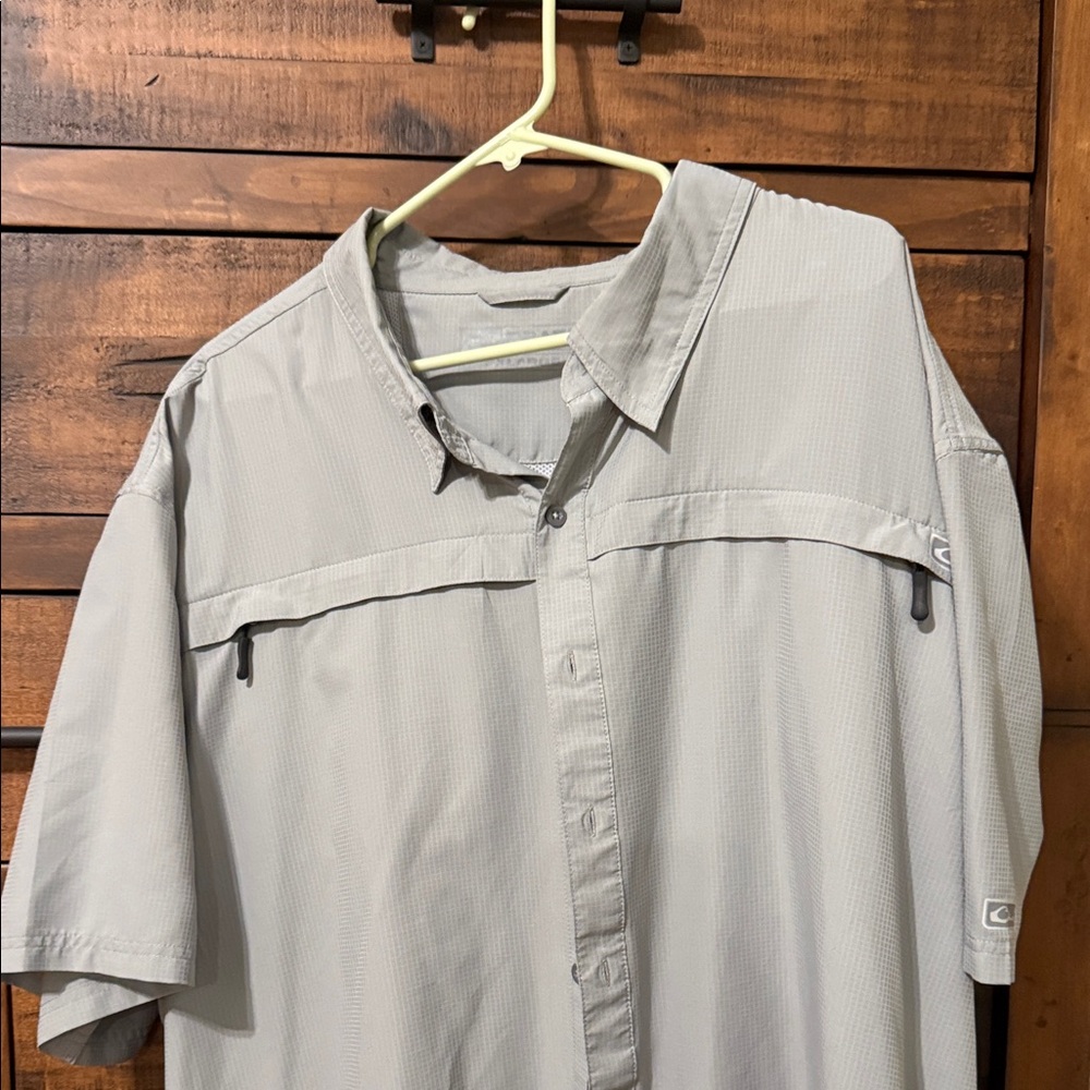 Drake Light Gray Button-Up Shirt